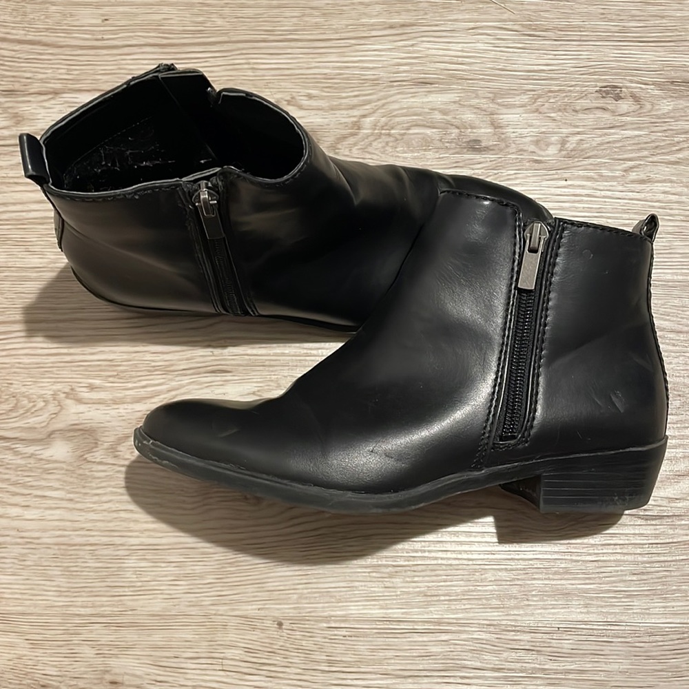 Black booties, Chaps, size 6.5, only been worn 2-3 times